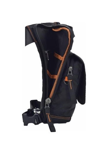 Ççs Waterproof Motosiklet Bel Bacak Çantası Siyah Çok Renkli