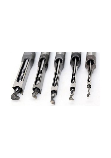 Kare Delik Matkap Uç Ağaç İşleme Zıvana Keski Seti 8mm 38 Elecall