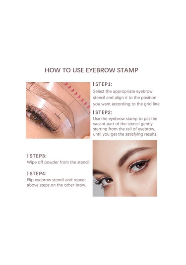 Shineyee 12 Şablonlu Kalıcı Su Geçirmez Kaş Tozu Seti - 2 Fırça Ve Doğal Kahverengi Kaş Gölgelendirme