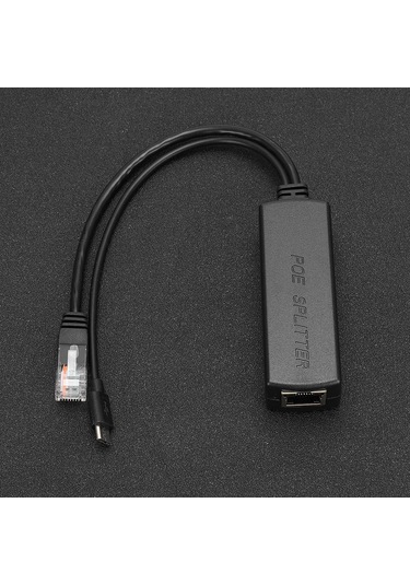 Lemestar Dc44-57v'den Dc5v 2.4a'ya Poe Ayırıcı, Ieee802.3af Uyumlu, 10/100 Mbps Veri Transferi, Micro Usb Çıkış, 100-150m Uzaklık Desteği