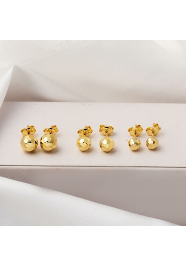 Bilezikci Petek 14 Ayar Altın Top Küpe 5 Mm. Kpads14k29566