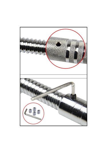 Dolıty 1 '' Dambıl Uzatma Çubuğu Çubuk Konnektörü Halter 40cm