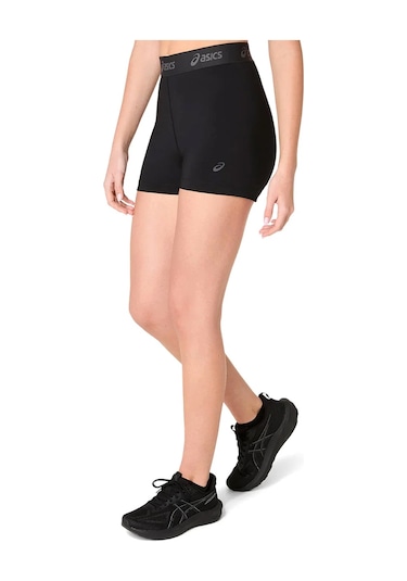Asics Essential Logo 3" Kadın Siyah Koşu Tayt 2032d266-001