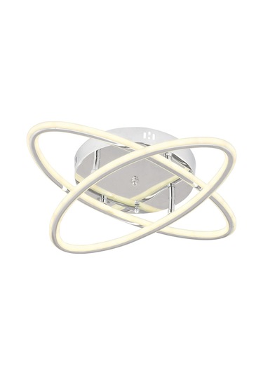 Star Krom 2li Kumandalı Ve Dimerli Beyaz, Sarı, Gün Işığı Ledli Plafonyer Avize Sb-ld-502 Krom