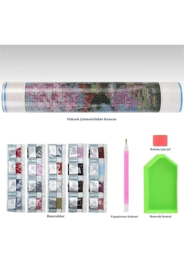 Hı Stone 5d Elmas Boncuk Taş Işleme Mozaik Goblen Kit 30x40cm Yeldeğirmeni