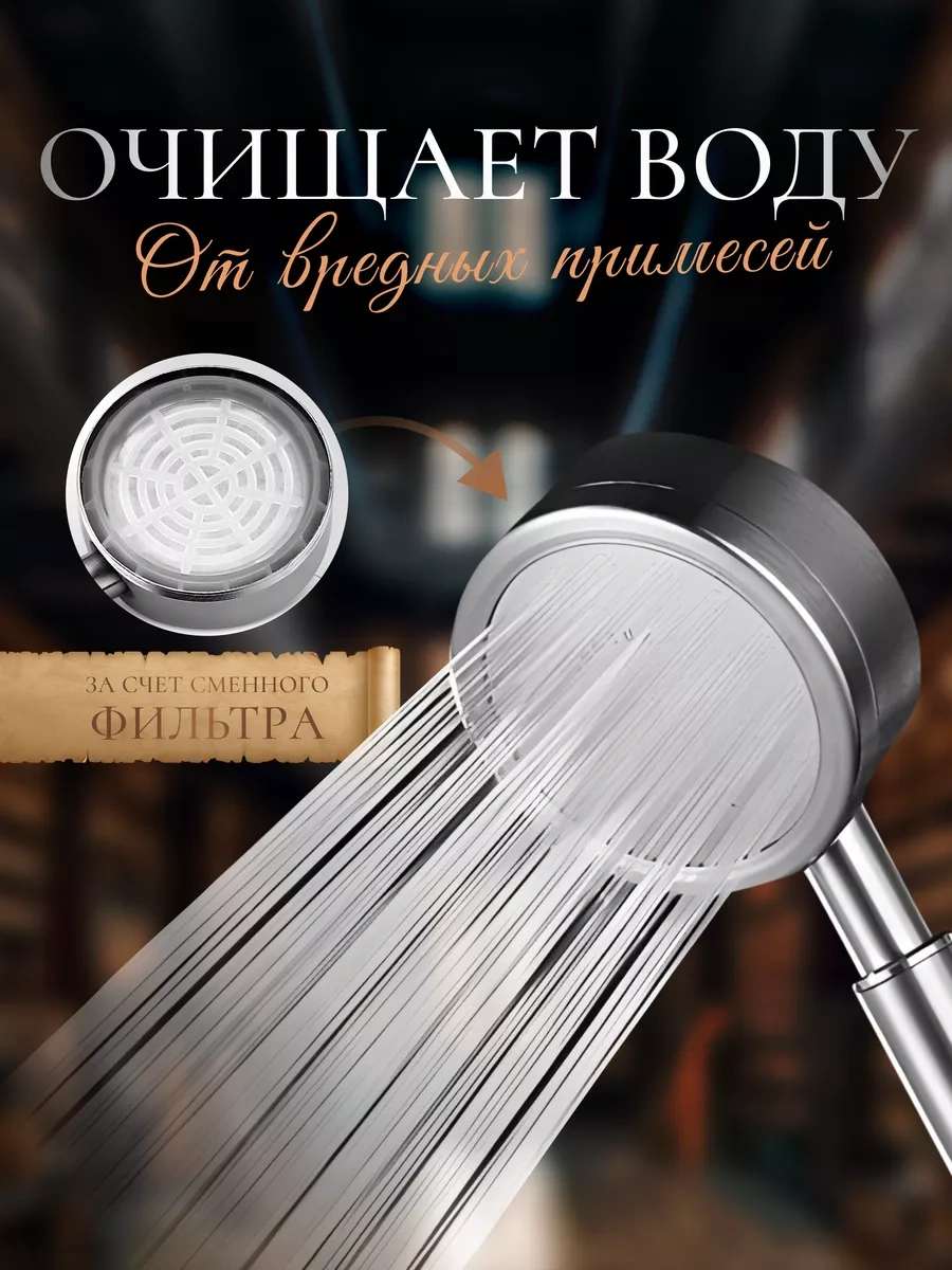 Lava Arte Metal Duş Başlığı Su Tasarruflu Duş Seti 162307170 Gri