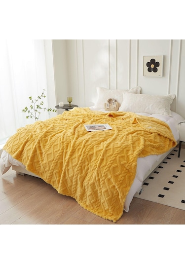 Yeşil Mercan Polar Basit Battaniye İskandinav Tarzı Çiçek Gazlı Bez Klima Yorgan Yumuşak Nefes Wrap Battaniye Yatak Örtüsü Ekose 100 150cm