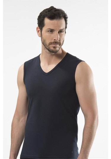Cacharel 1304 Spor Erkek V Yaka - Lacivert Lacivert