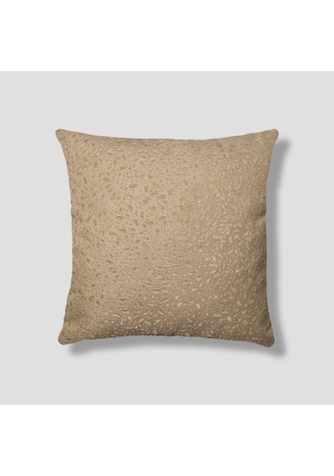 Sezyon Yuna Desenli 45 45 Açık Kahverengi Kırlent Kılıfı Açık Kahverengi