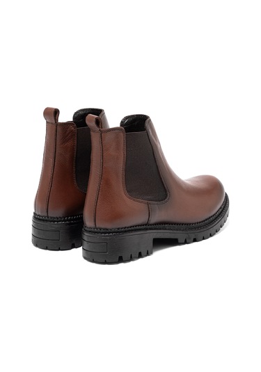 Bot Kadın Sr-52683-1 John May Taba Gri - Kırmızı