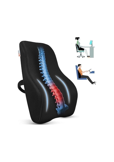 Ortopedik Bel Minderi Visco Sırt Minderi Ofis,ev,araç Bel Destek Minderi