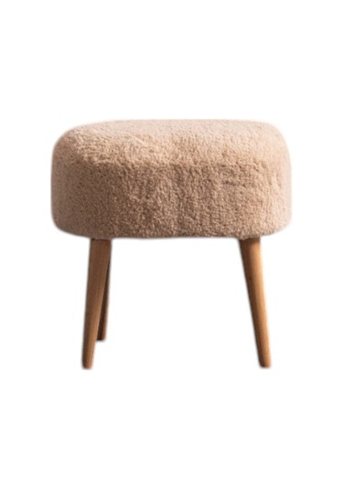 Barel Yuvarlak 4 Ayaklı Çok Amaçlı Puf Bej Bej