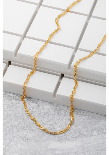 14 Ayar Altın Singapur Zincir Kolye 2.30 Mm