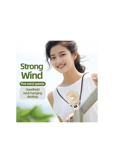Ambition El Mini Fan Katlanabilir Taşınabilir Boyun Asılı Fanlar