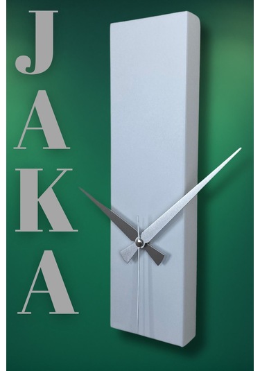 Jaka Model Dekoratif Metal Akar Sessiz Mekanizmalı Duvar Saati 34 9,5 Cm Beyaz