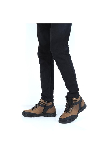 Tardelli 3673 Kaçuk Kürklü Erkek Deri Bot 001