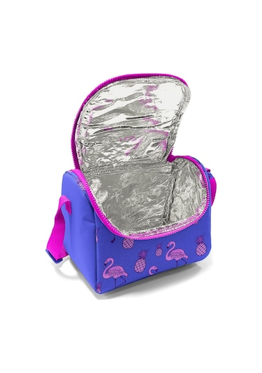 Coral High Kids Pembe Lavanta Flamingo Desenli Thermo Beslenme Çantası 11805
