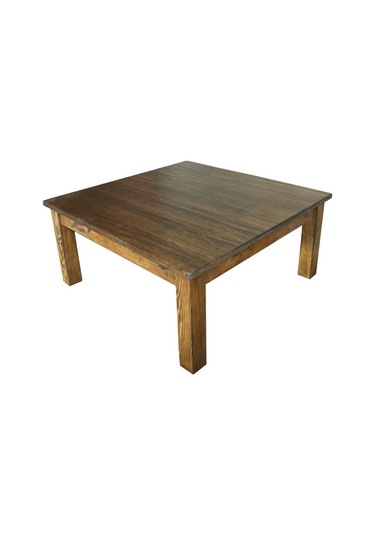 Hedenberjit Masif Ahşap Kare Sehpa