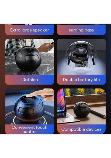 Lenovo Ts5 Bluetooth 5.3 Hoparlör Subwoofer Taşınabilir Oynatıcı Surround Ses Hoparlör Açık Uzun Dayanıklılık Hoparlör