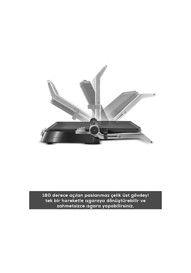 Karaca Compact Steel Sear and Grill Inox 2008 2000 W Izgara ve Tost Makinesi