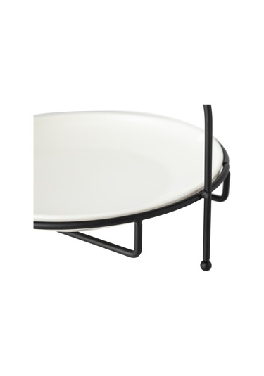 Mudo Home Gurme Standlı Sunum 22cm - Siyah Çok Renkli