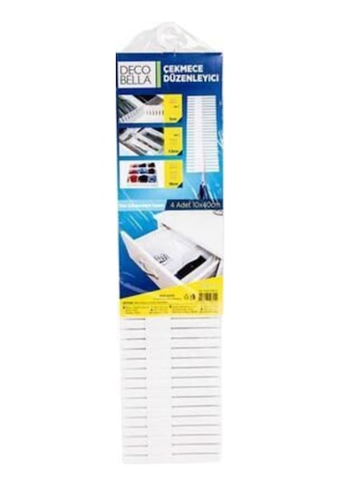 Çekmece Düzenleyici Ayarlanabilir Kesilebilir Takı Toka Çorap Beyaz