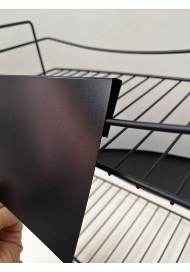 10 Adet Silinebilir Karatahta Siyah Etiket 14 x 10 CM Tel Raflar 8mm