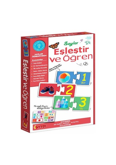 3 Yaş Sayılar Eşleştir Ve Öğren diytoy