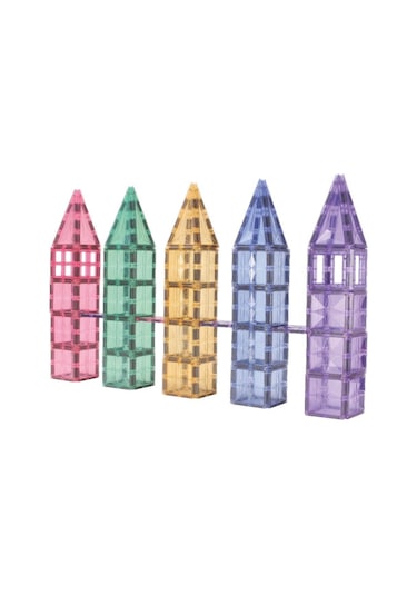 Cleverclixx Mega Creative Pack Manyetik Bloklar, Pastel 210 Parça