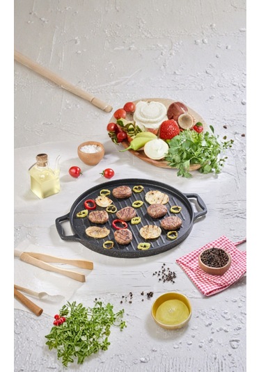 Zümrüt Çok Amaçlı Tava 34 Cm Siyah