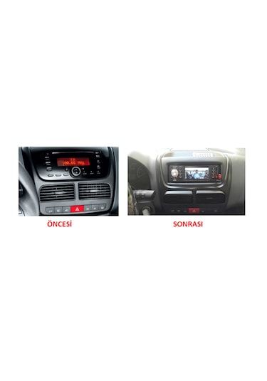 Fiat Doblo İle Uyumlu 2010-2015 1-dın Teyp Çerçevesi