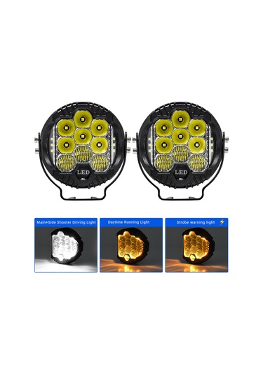 2pcs 3inç Led Sürüş Işığı 75w 15000lm Çalışma Işığı K22845w-2