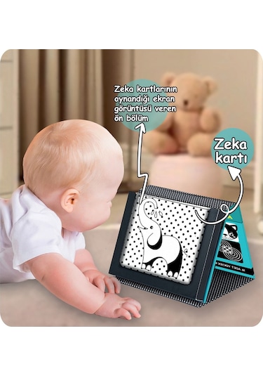 Diytoy Tummy Time Aynalı Zeka Kartları-eğitici Kartlar