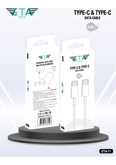 Samsung Galaxy S24 Uyumlu 45 Watt Hızlı Şarj Kablosu - Usb-c Kablo - Beyaz