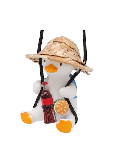 Lemestar Plastik Materyal Araba Aromaterapi Ve Dekoratif Aletler Swing Duck Araba Pendentleri Ev Ofis Araba İç Dekorasyon lik Eşya