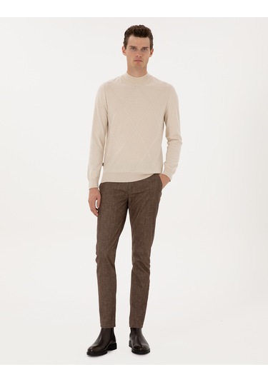 Pierre Cardin Erkek Krem Kazak /triko 50317520-vr071 Krem