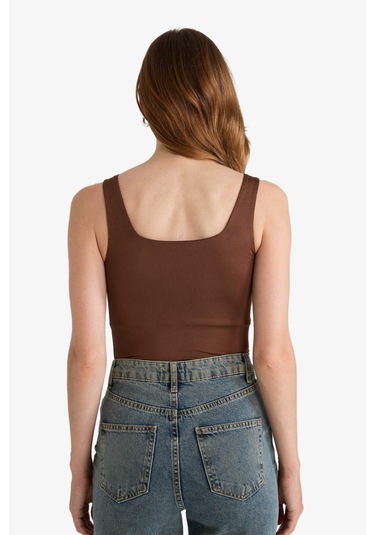 Defacto Kare Yaka Basic Düz Çıtçıtlı Body F8245ax25aubn316 Kahve-bn316 Defacto Kare Yaka Basic Düz Çıtçıtlı Body F8245ax25aubn316 Kahve-bn316