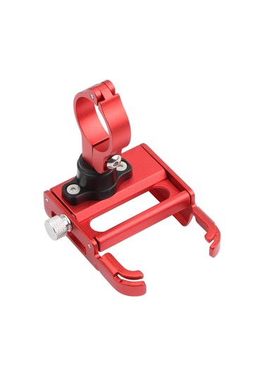 Shineyee Gub P30 Cnc Alüminyum Bisiklet Telefon Tutucu 360 Döner 60-100mm Genişlik Ayarı Kırmızı Kırmızı