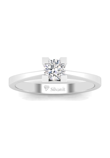 0,30 Karat D Renk Uluslararası Sertifikalı Pırlanta Tektaş Yüzük (464659574)