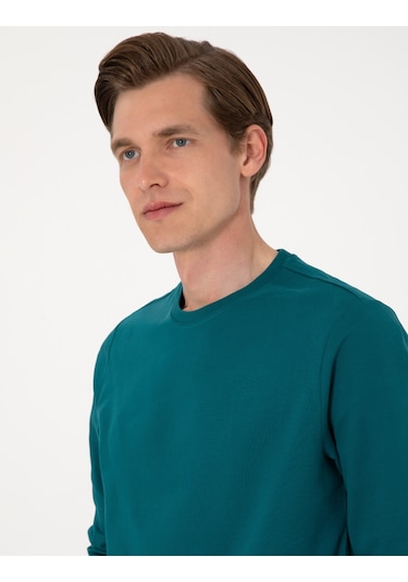 Pierre Cardin Erkek Zümrüt Sweatshirt 50314054-vr055 Zümrüt