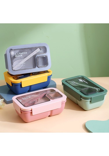 Okullar İçin Uygun Beslenme Çantası Ve Yemek Takımı C-4 Yeşil