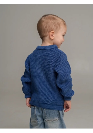 Djaza Kids Çocuklar İçin Örme Oversize Kazak 241271965 Mavi