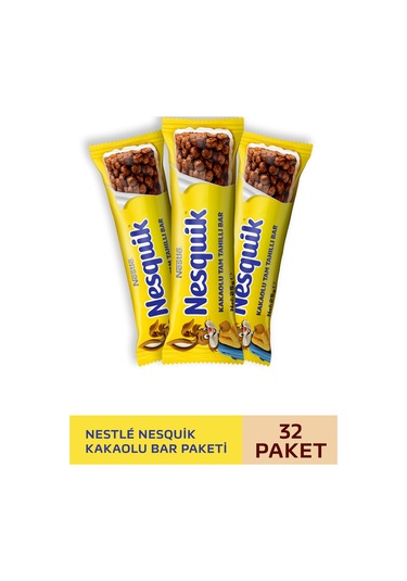 Nestlé Nesquik Kakaolu Tam Tahıllı Bar 32 x 25 G