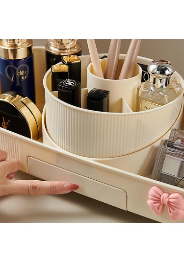 Aydınlatmalı Aynalı Döndürülebilir Makyaj Düzenleyici Krem