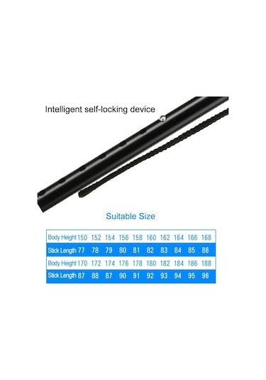 Ayarlanabilir Led Aydınatmalı Çok Fonksiyonlu Yürüyüş Batonu Çok Renkli