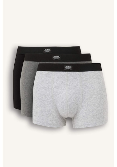Defacto Regular Fit 3lü Boxer K7635az25aubk27 Siyah
