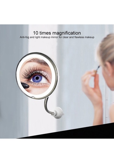 Cbx Duvara Monte Emme Kupası Tipi Led Işıklı Makyaj Aynası