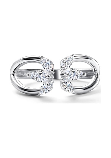 Fly Jewelry 925 Ayar Gümüş Kübik Zirkon Taşlı Yüzüğü 254550643 Gri