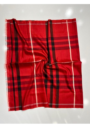 Burbery Ekose Şal Spor Saçak - 10 10