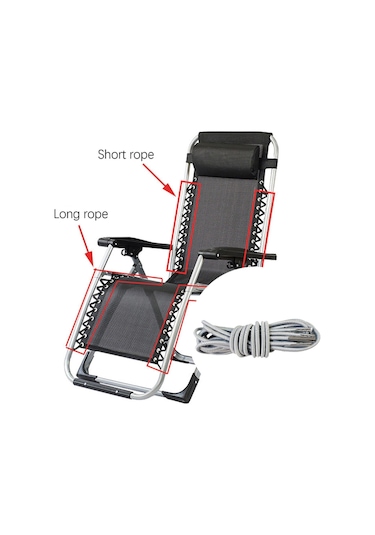 Suntek 4x Gravity Sandalye Kordonları Çim Patio Gümüş-gri Gümüş Gri